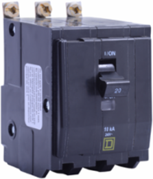Mini Circuit Breaker 25A 3 Pole 120/240VAC 65kA Bolt-On Mount