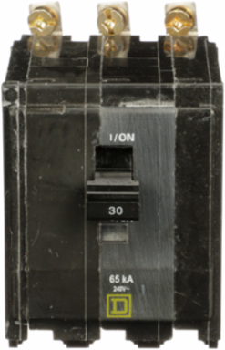 Mini Circuit Breaker 30A 3 Pole 120/240VAC 65kA Bolt-On Mount