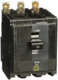 Mini Circuit Breaker 30A 3 Pole 120/240VAC 65kA Bolt-On Mount