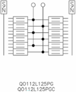 QO Load Center, 1 Phase, 12 Spaces, 12 Circuits, 125A Main Lugs, NEMA 1