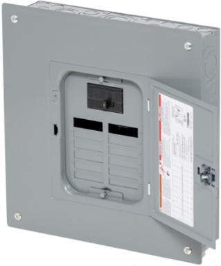 QO Load Center, 1 Phase, 12 Spaces, 24 Circuits, 100A Main Breaker, NEMA 1