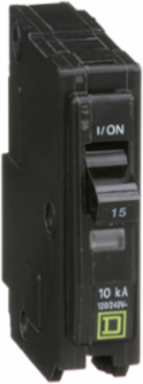QO Miniature Circuit Breaker 15A 1 Pole Plug-In Mount 10kA
