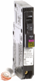 Mini Circuit Breaker 15A 1 Pole 120V AC 10kA Plug-In Mount