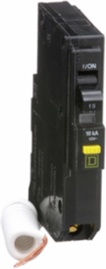 Mini Circuit Breaker 15A 1 Pole 120V AC 10kA Ground Fault