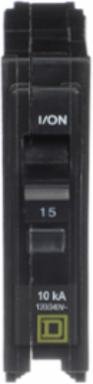 Mini Circuit Breaker 15A 1 Pole 120VAC High Magnetic Plug-in Mount