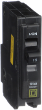Mini Circuit Breaker 15A 1 Pole 120VAC High Magnetic Plug-in Mount