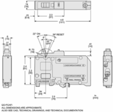 Mini Circuit Breaker 15A 1 Pole 120VAC 10kA Plug-in Mount