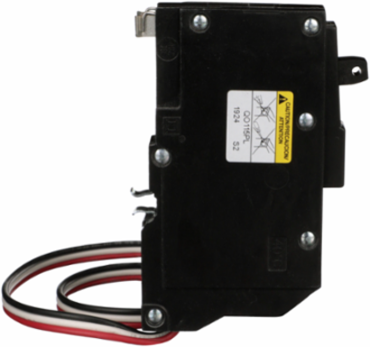 Mini Circuit Breaker, 15A, 1 Pole, 120/240V AC, 10kA, Plug-In Mount