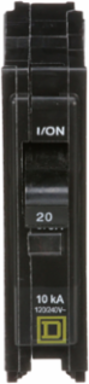 Mini Circuit Breaker 20A 1 Pole 120/240VAC 10kA High Density Discharge