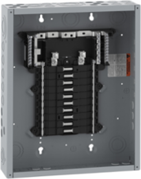QO Load Center, 1 Phase, 20 Spaces, 24 Circuits, 125A Main Lugs, NEMA 1
