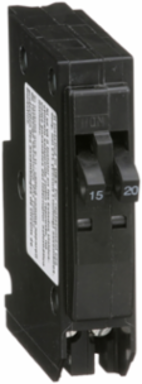 QO Tandem Mini Circuit Breaker 1 Pole at 15A & 1 Pole at 20A, 10kA, 120/240VAC