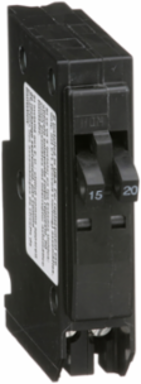 QO Tandem Mini Circuit Breaker 1 Pole at 15A & 1 Pole at 20A, 10kA, 120/240VAC