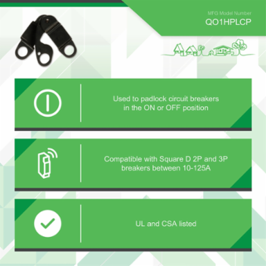 Mini Circuit Breaker Padlock Device for 2-3 Pole Handles