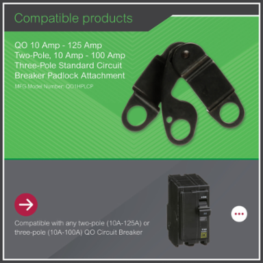 Mini Circuit Breaker Padlock Device for 2-3 Pole Handles