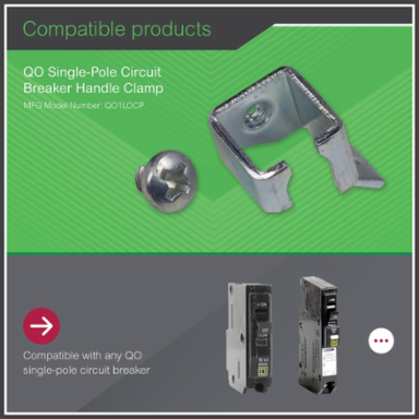 Loadcentre Clamp for QO & QOU Breakers, Mercury Free, Green Premium