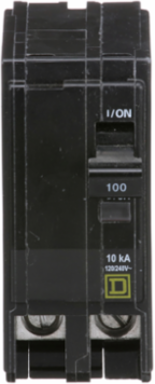 Mini Circuit Breaker 100A 2 Pole 120/240VAC 10kA Plug-in Mount