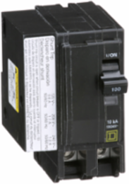 Miniature Circuit Breaker 100A 2 Pole 120/240V AC Plug-in Mount 10kA