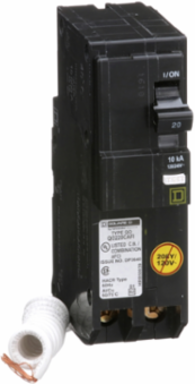 Mini Circuit Breaker 20A 2 Pole 120/240V AC 10kA Plug-In Mount