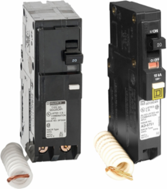 Mini Circuit Breaker 20A 2 Pole 120/240V AC 10kA Plug-In Mount