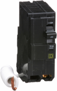 Mini Circuit Breaker 20A 2 Pole 120/240V AC 10kA Ground Fault Protection