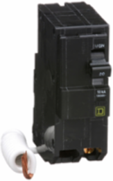 Mini Circuit Breaker 20A 2 Pole 120/240V AC 10kA Ground Fault Protection