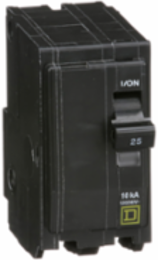 Mini Circuit Breaker 25A 2 Pole 120/240V AC 10kA Plug-in Mount