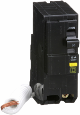 Mini Circuit Breaker 30A 2-Pole 120/240V AC Ground Fault Class A 6mA