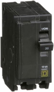 Mini Circuit Breaker 35A 2 Pole 120/240V AC 10kA Plug-in Mount
