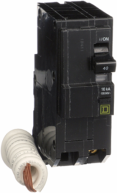 Miniature Circuit Breaker 40A 2-Pole 10kA Ground Fault Protection