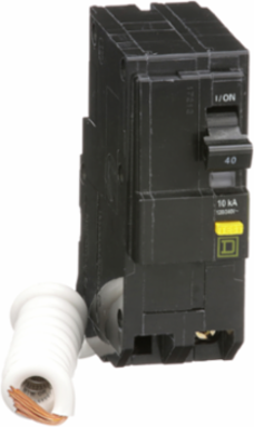 Mini Circuit Breaker 2 Pole 40A 120/240V AC Ground Fault 6mA Plug-In