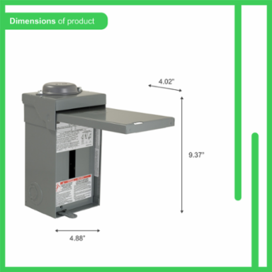 QO Circuit Breaker Loadcentre 240V 70A 1 Phase 2 Spaces NEMA 3R