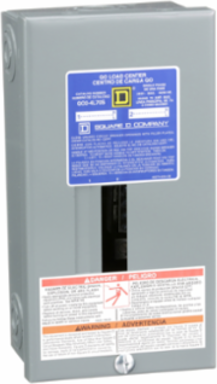 QO Load Center 240V 70A 1 Phase 2 Spaces 4 Circuits NEMA 1