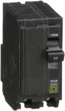Mini Circuit Breaker 50A 2 Pole 120/240VAC 10kA Plug-in Mount