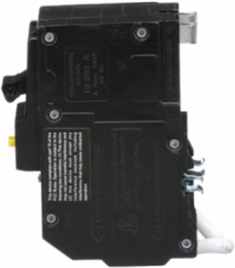 Mini Circuit Breaker 50A 2 Pole 120/240VAC 10kA Ground Fault 6mA