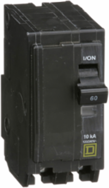 Mini Circuit Breaker 60A 2 Pole 120/240V AC 10kA Plug-In Mount