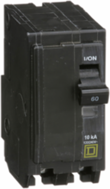 Mini Circuit Breaker 60A 2 Pole 120/240V AC 10kA Plug-In Mount