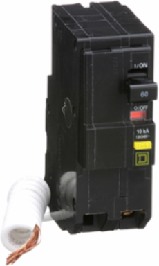 Mini Circuit Breaker, 60A 2-Pole, 120/240VAC, 10kA, Plug-In Mount