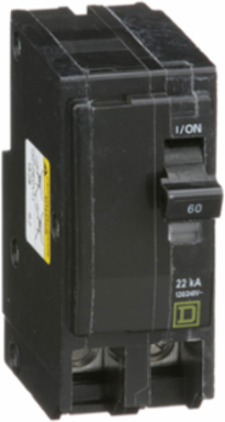 Miniature Circuit Breaker 60A 2-Pole 120/240VAC 22kA Plug-in Mount