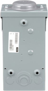 QO Loadcentre 240V 40A 1PH NEMA 3R, 2 Spaces, Weatherproof Enclosure