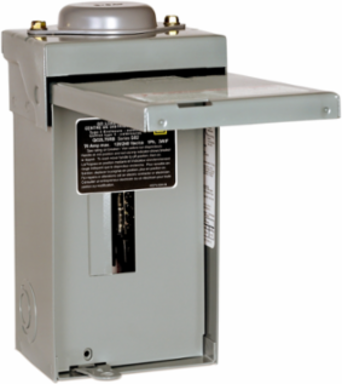 Load Center 1 Phase 2 Spaces 2 Circuits 70A NEMA 3R UL Certified