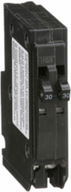 Tandem Mini Circuit Breaker, 2 Pole 30A, 120/240V AC, 10kA, Plug-In Mount