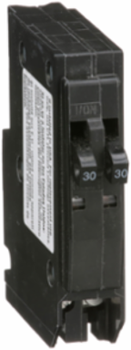 Tandem Mini Circuit Breaker, 2 Pole 30A, 120/240V AC, 10kA, Plug-In Mount