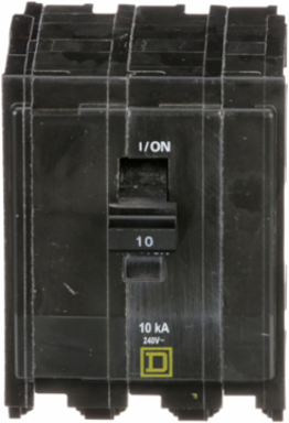 Mini Circuit Breaker 10A 3-Pole 120/240VAC 10kA Plug-in Mount