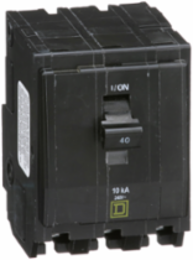Mini Circuit Breaker, 40A, 3 Pole, 120/240VAC, 10kA Breaking Capacity