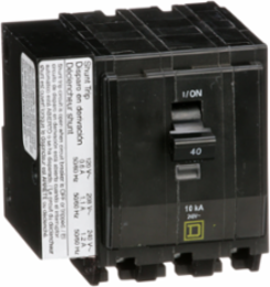 Mini Circuit Breaker 40A 3 Pole 120/240VAC 10kA Plug-in Mount