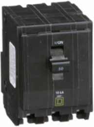 Miniature Circuit Breaker 50A 3-Pole 120/240VAC 10kA Plug-In Mount