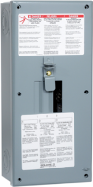 QO Load Center 3 Phase 100A NEMA 1 3 Spaces 3 Circuits