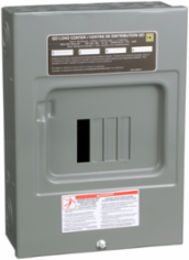 QO Load Center 100A, 4 Spaces, 4 Circuits, NEMA 1