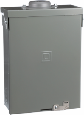 QO Load Center, 1 Phase, 6 Spaces, 12 Circuits, 100A NEMA 3R