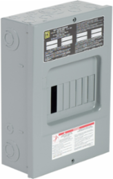 QO Load Center 1 Phase with 6 Spaces, 12 Circuits, 100A Main Lugs, NEMA 1